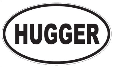 HUGGER - Oval Magnet