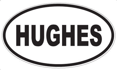 HUGHES - Oval Magnet