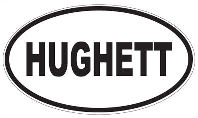 HUGHETT - Oval Magnet