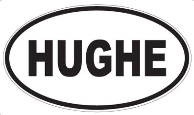 HUGHE - Oval Magnet