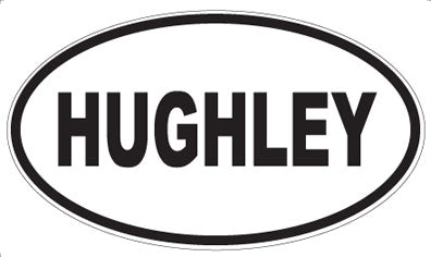 HUGHLEY - Oval Magnet