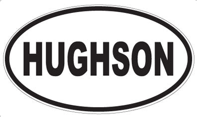 HUGHSON - Oval Magnet