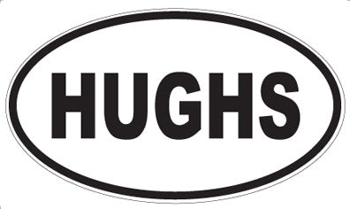 HUGHS - Oval Magnet