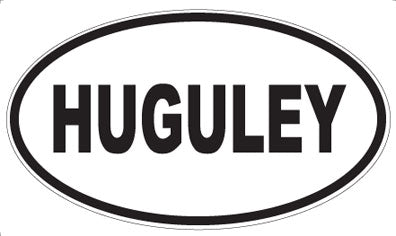 HUGULEY - Oval Magnet