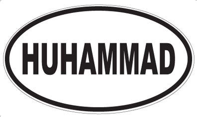 HUHAMMAD - Oval Magnet