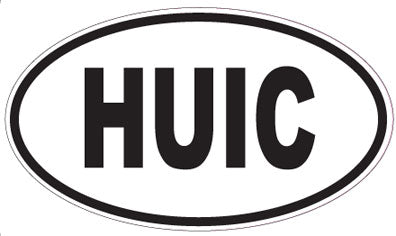 HUIC - Oval Sticker