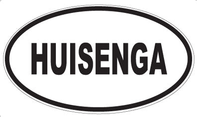 HUISENGA - Oval Sticker