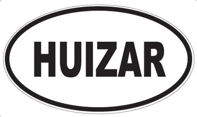 HUIZAR - Oval Sticker
