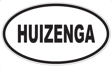 HUIZENGA - Oval Magnet