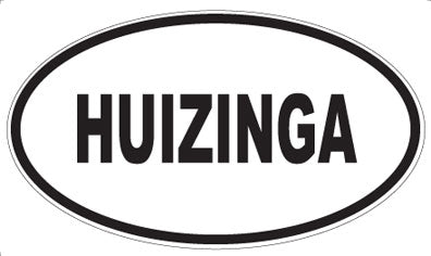 HUIZINGA - Oval Sticker