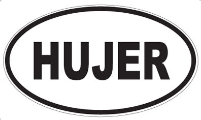 HUJER - Oval Sticker