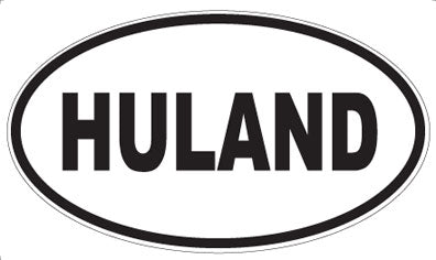 HULAND - Oval Sticker