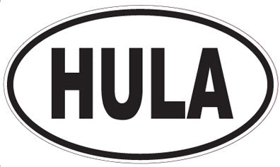 HULA - Oval Sticker