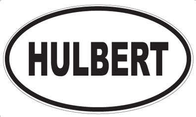HULBERT - Oval Magnet