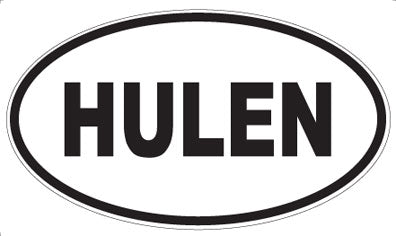 HULEN - Oval Magnet
