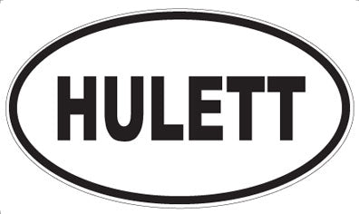 HULETT - Oval Sticker