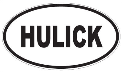 HULICK - Oval Magnet