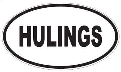 HULINGS - Oval Sticker