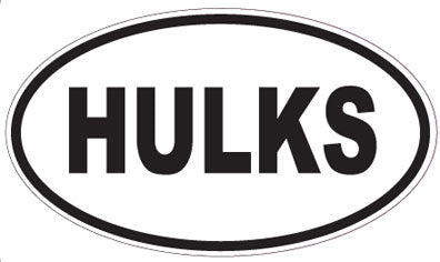 HULKS - Oval Sticker