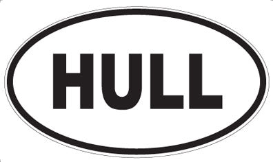 HULL - Oval Sticker