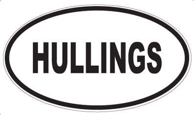 HULLINGS - Oval Magnet