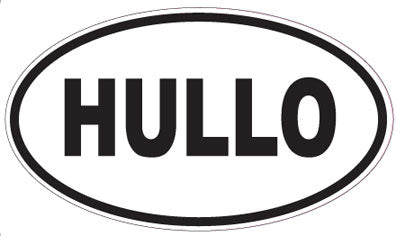HULLO - Oval Magnet