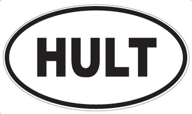 HULT - Oval Sticker