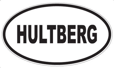 HULTBERG - Oval Sticker