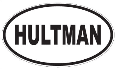 HULTMAN - Oval Sticker