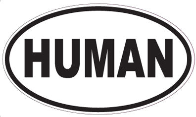 HUMAN - Oval Magnet