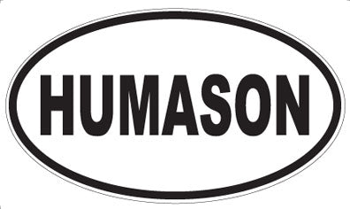 HUMASON - Oval Sticker