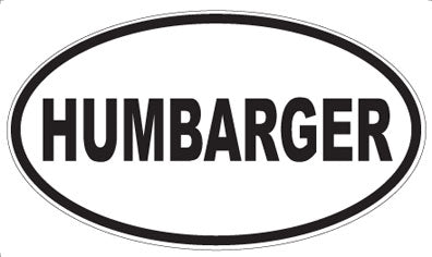 HUMBARGER - Oval Magnet