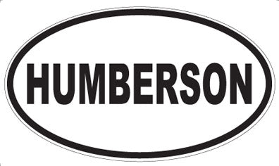 HUMBERSON - Oval Sticker