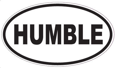 HUMBLE - Oval Sticker
