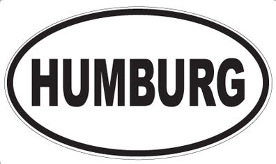 HUMBURG - Oval Magnet