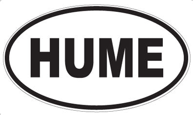 HUME - Oval Sticker