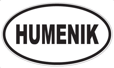 HUMENIK - Oval Magnet