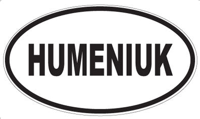 HUMENIUK - Oval Magnet