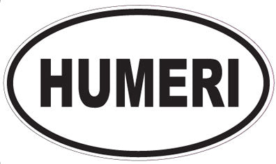 HUMERI - Oval Sticker