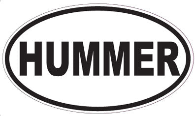 HUMMER - Oval Sticker