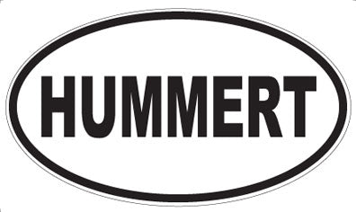 HUMMERT - Oval Sticker