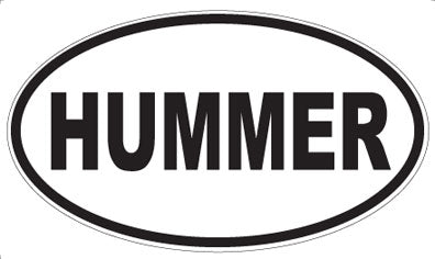 HUMMER - Oval Magnet