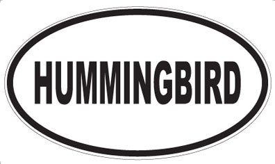 HUMMINGBIRD - Oval Magnet