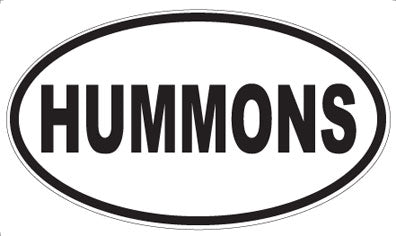 HUMMONS - Oval Magnet