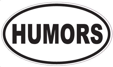 HUMORS - Oval Sticker