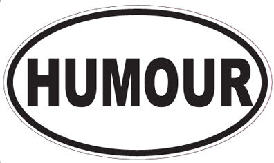 HUMOUR - Oval Sticker