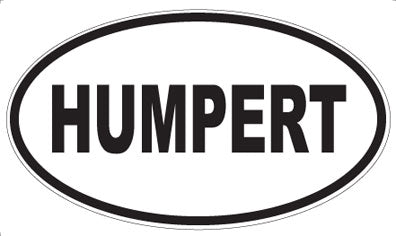 HUMPERT - Oval Magnet