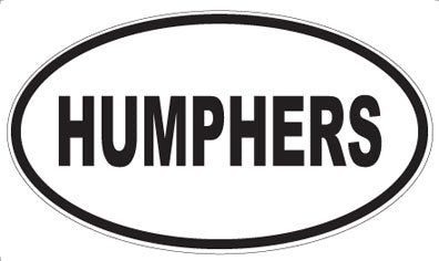 HUMPHERS - Oval Sticker