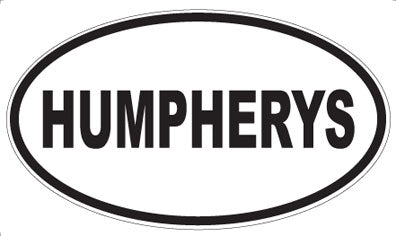 HUMPHERYS - Oval Magnet
