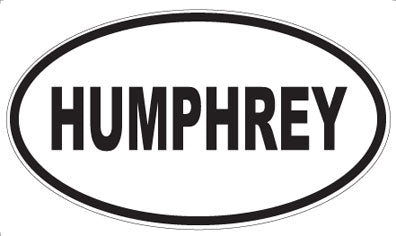 HUMPHREY - Oval Sticker